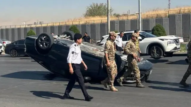 حريق سيارة وتصادم ثلاث مركبات وانفجار مولد في حوادث متفرقة بالعراق