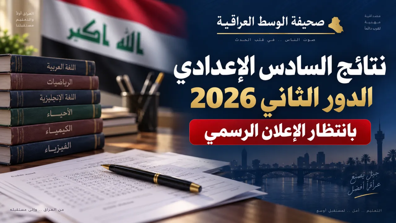 نتائج السادس الإعدادي الدور الثاني 2026.. ترقّب الإعلان الرسمي ورابط النتائج