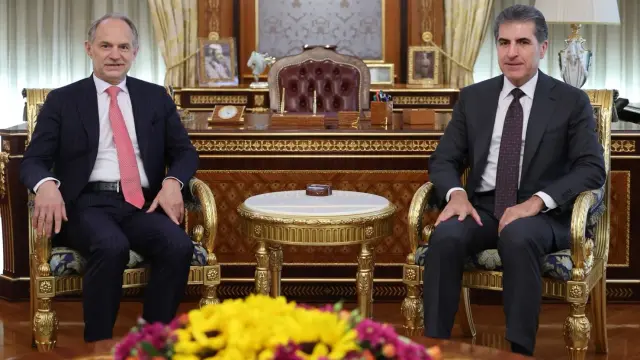 نيجيرفان بارزاني والقنصل الفرنسي الجديد يبحثان العلاقات بين أربيل وبغداد