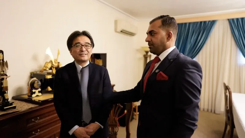 السفير الياباني: الرياضة جسر للصداقة.. وهدف جعفر عمران أسهم في تطور الكرة اليابانية
