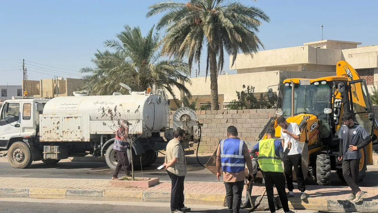 مجاري الأنبار: استنفار خدمي لرفع جاهزية شبكات التصريف استعداداً لموسم الأمطار