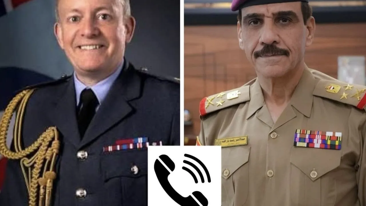 رئيس أركان الجيش ونظيره البريطاني يبحثان هاتفيا انتهاء مهمة التحالف في 30 أيلول