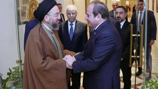 السيد الحكيم للسيسي القوى عازمة على دعم الحكومة بمعالجة مشكلة السلاح خارج إطار الدولة