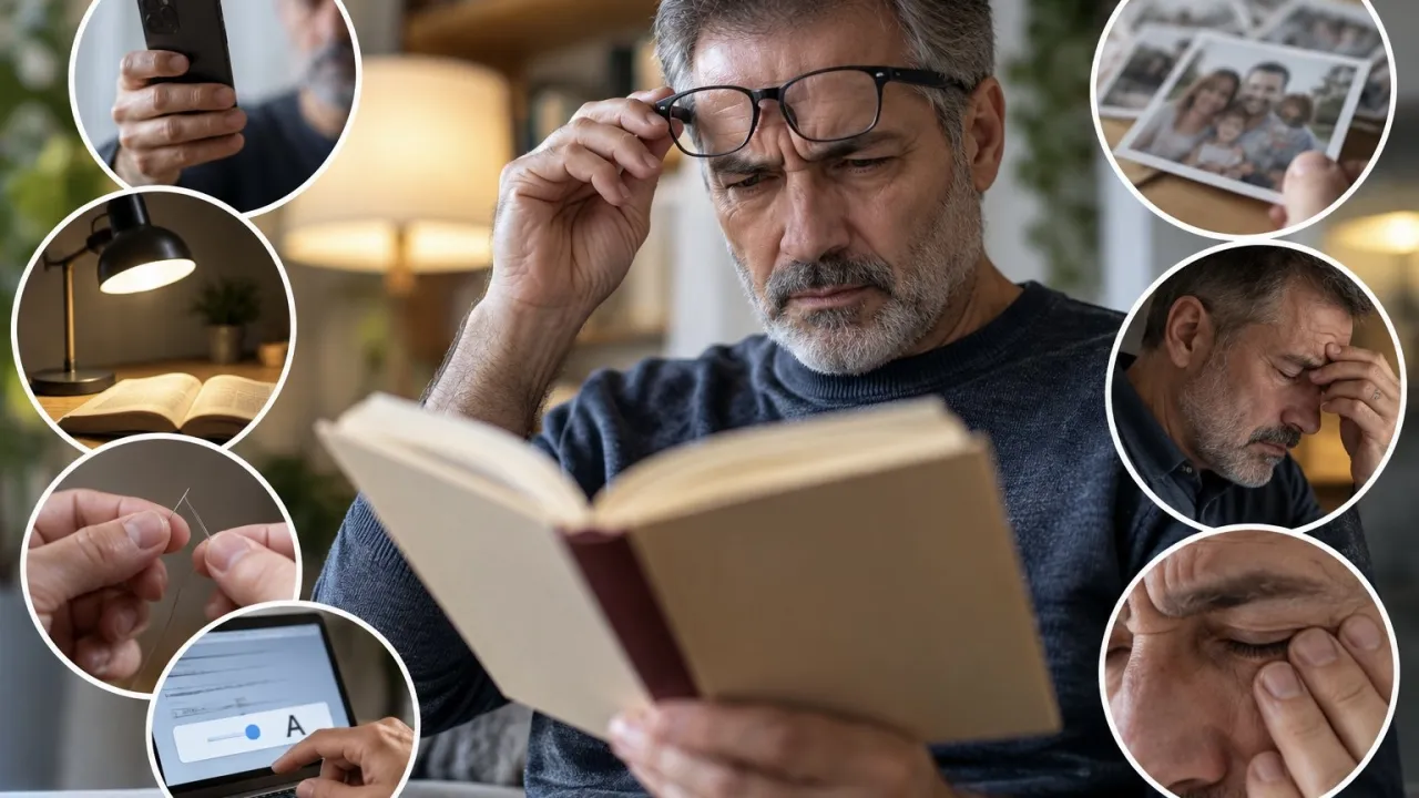 7 علامات قد تشير إلى حاجتك لنظارات القراءة
