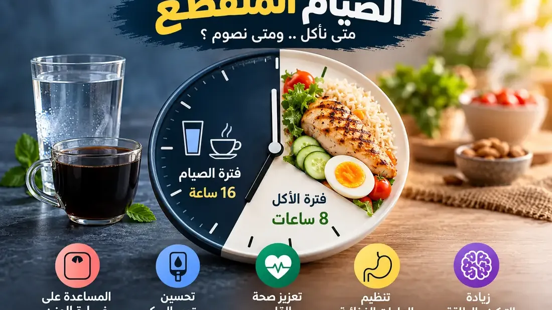الصيام المتقطع: فوائده وأضراره وجدول للمبتدئين 2026