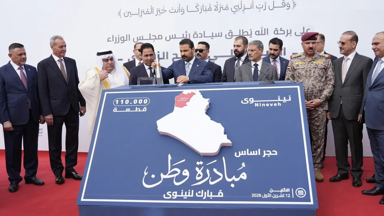 الزيدي يعود إلى بغداد بعد زيارة نينوى وإطلاق حزمة مشاريع إسكانية وزراعية