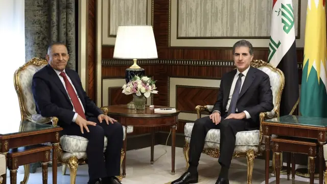 العبودي يلتقي نيجيرفان بارزاني في أربيل ويشددان على حماية المنجزات الأمنية