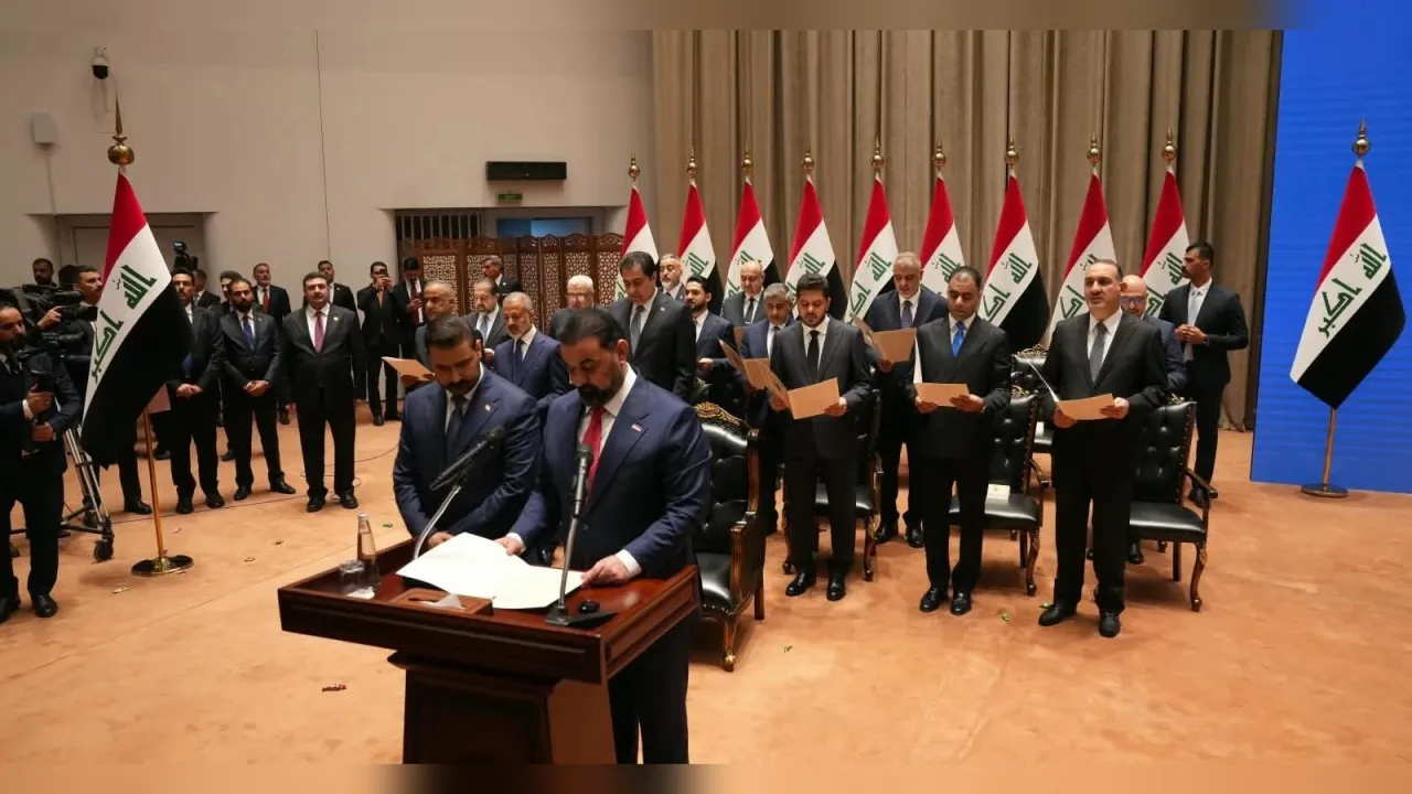 الزيدي يدعو الوزراء ونوابه الجدد إلى العمل بروح الفريق بعد اكتمال الكابينة