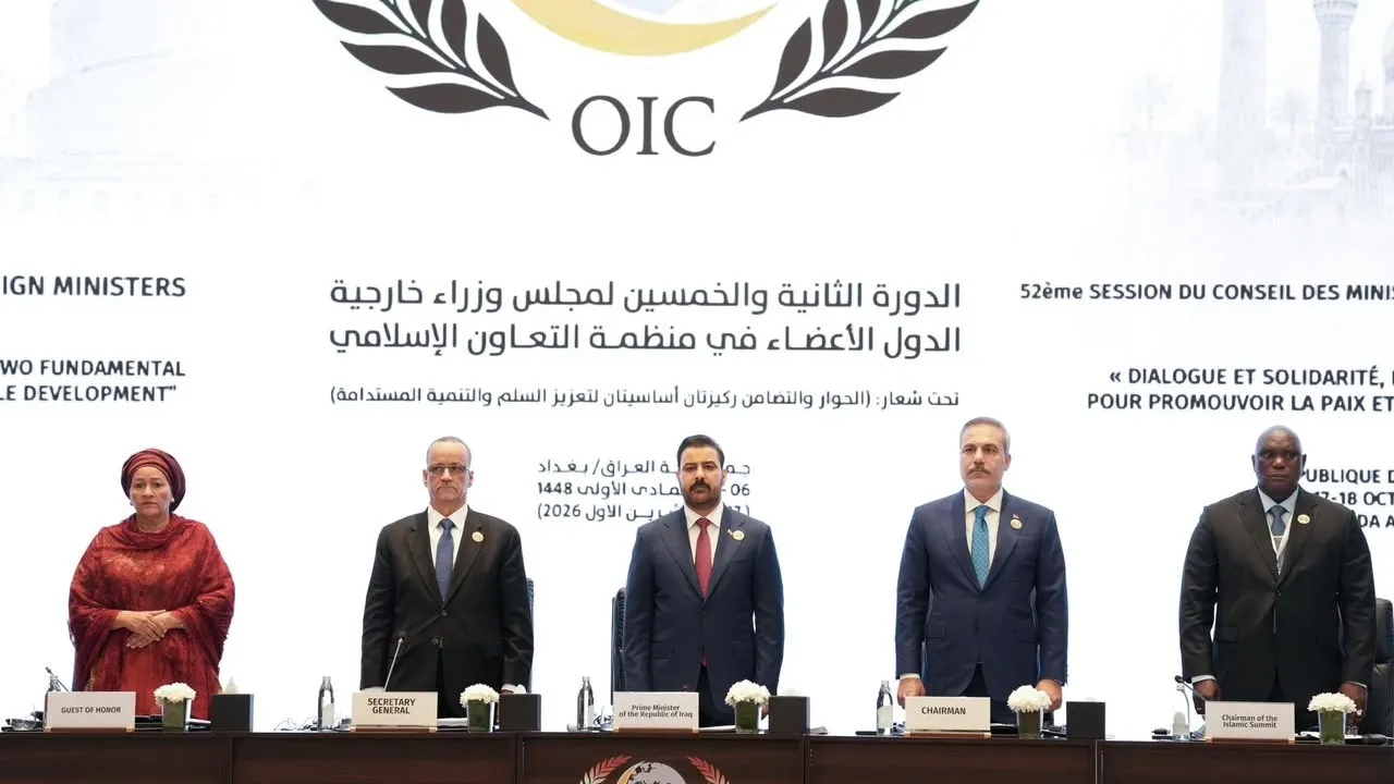 الزيـدي يطلق مبادرة للربط المتكامل بين شبكات الطاقة والنقل والاتصالات أثناء افتتاح وزراء خارجية منظمة التعاون الإسلامي ببغداد