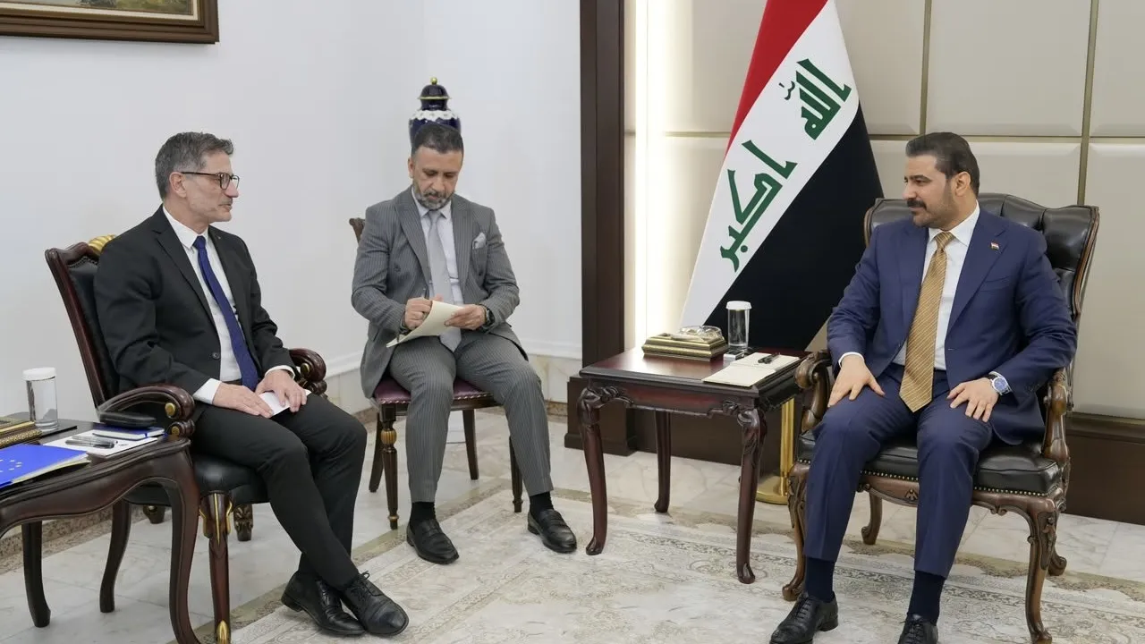 الزيدي يستقبل سفير الاتحاد الأوروبي ويدعو الشركات الأوروبية للاستثمار بالعراق