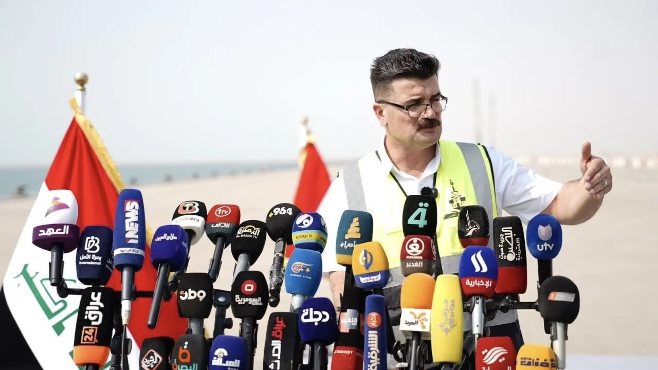 الشركة العامة لموانئ العراق: إنجاز كاسر الأمواج في ميناء الفاو بالكامل